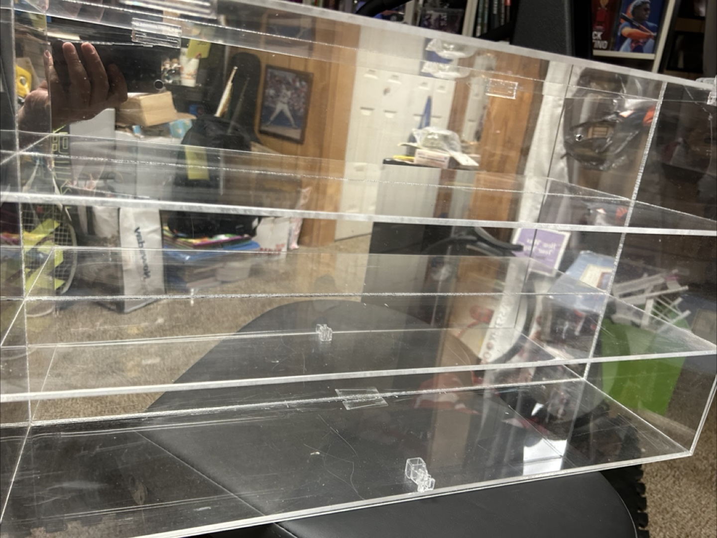 Plexiglass display unit.  Mirror back - photo 3