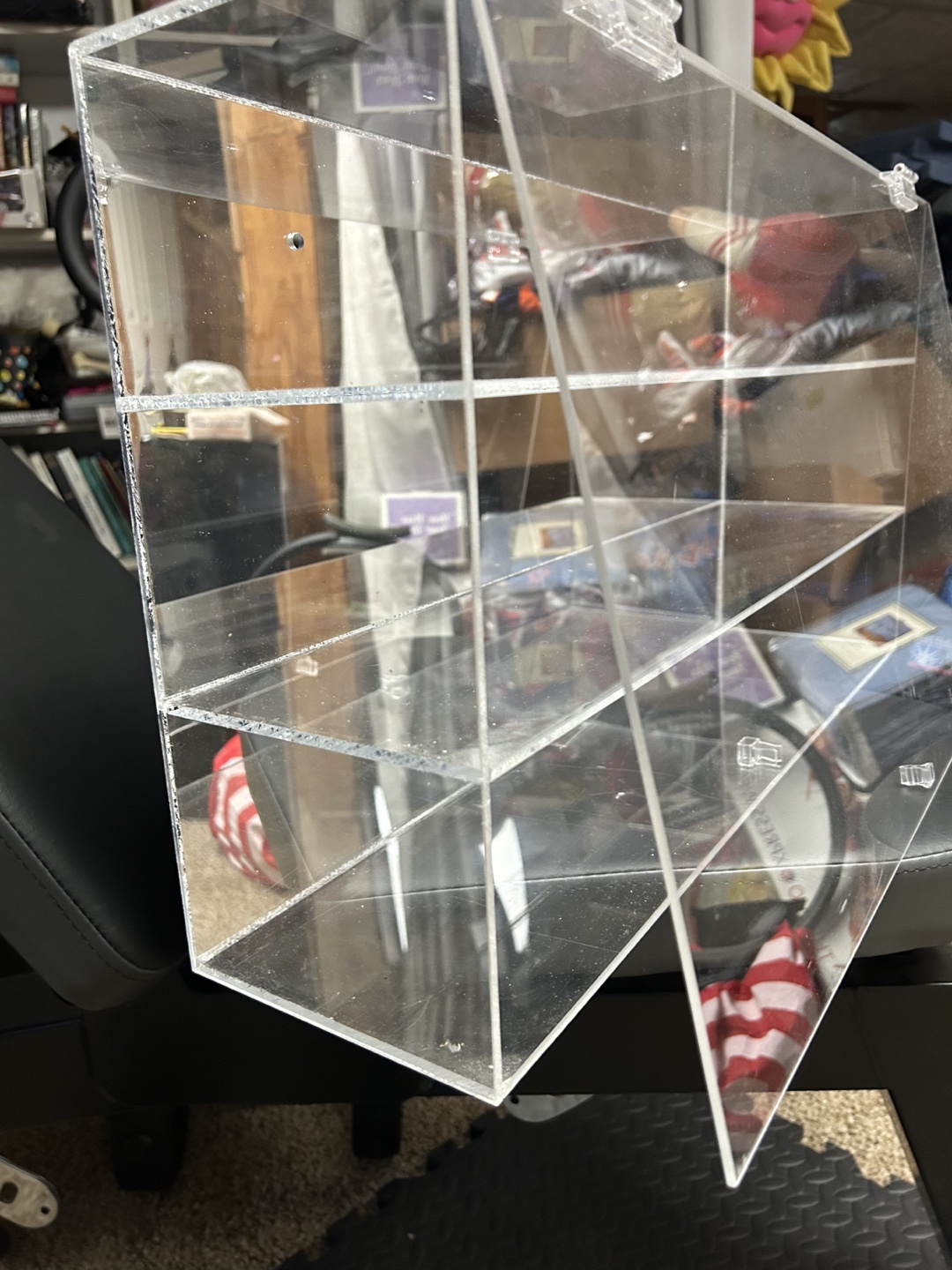 Plexiglass display unit.  Mirror back - photo 4