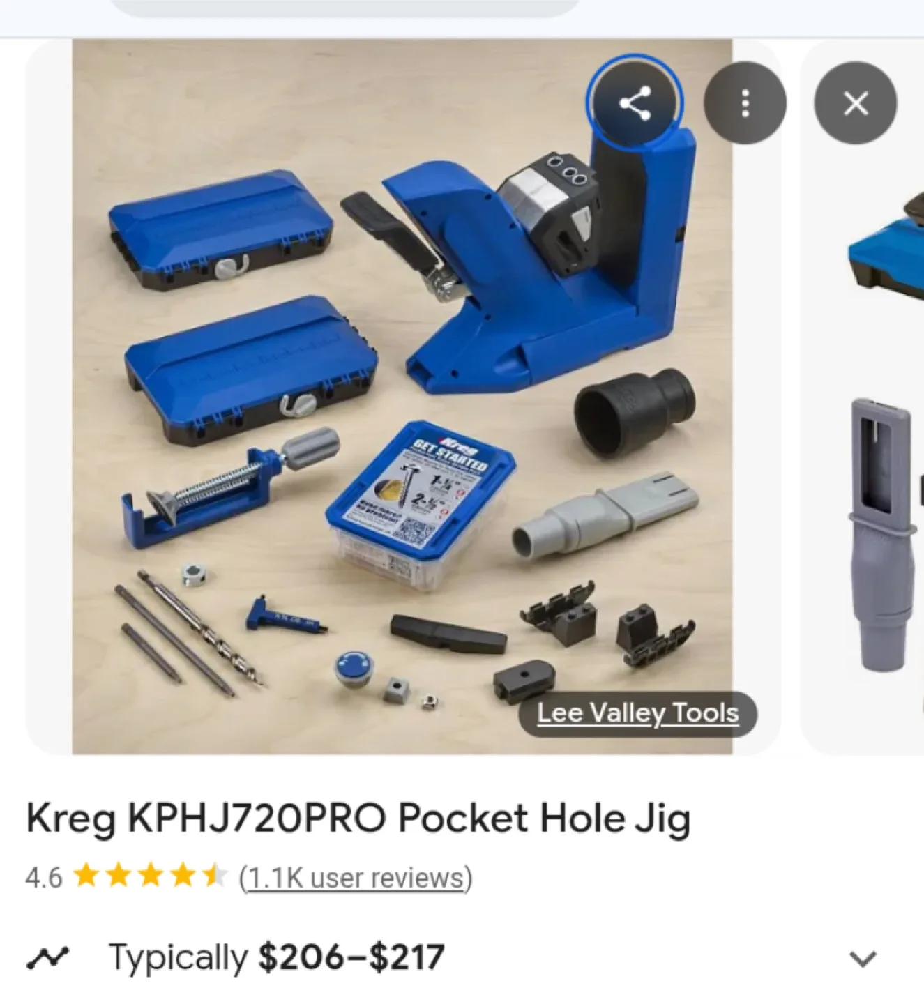 Kreg KPHJ720PRO Pocket Hole Jig thumbnail