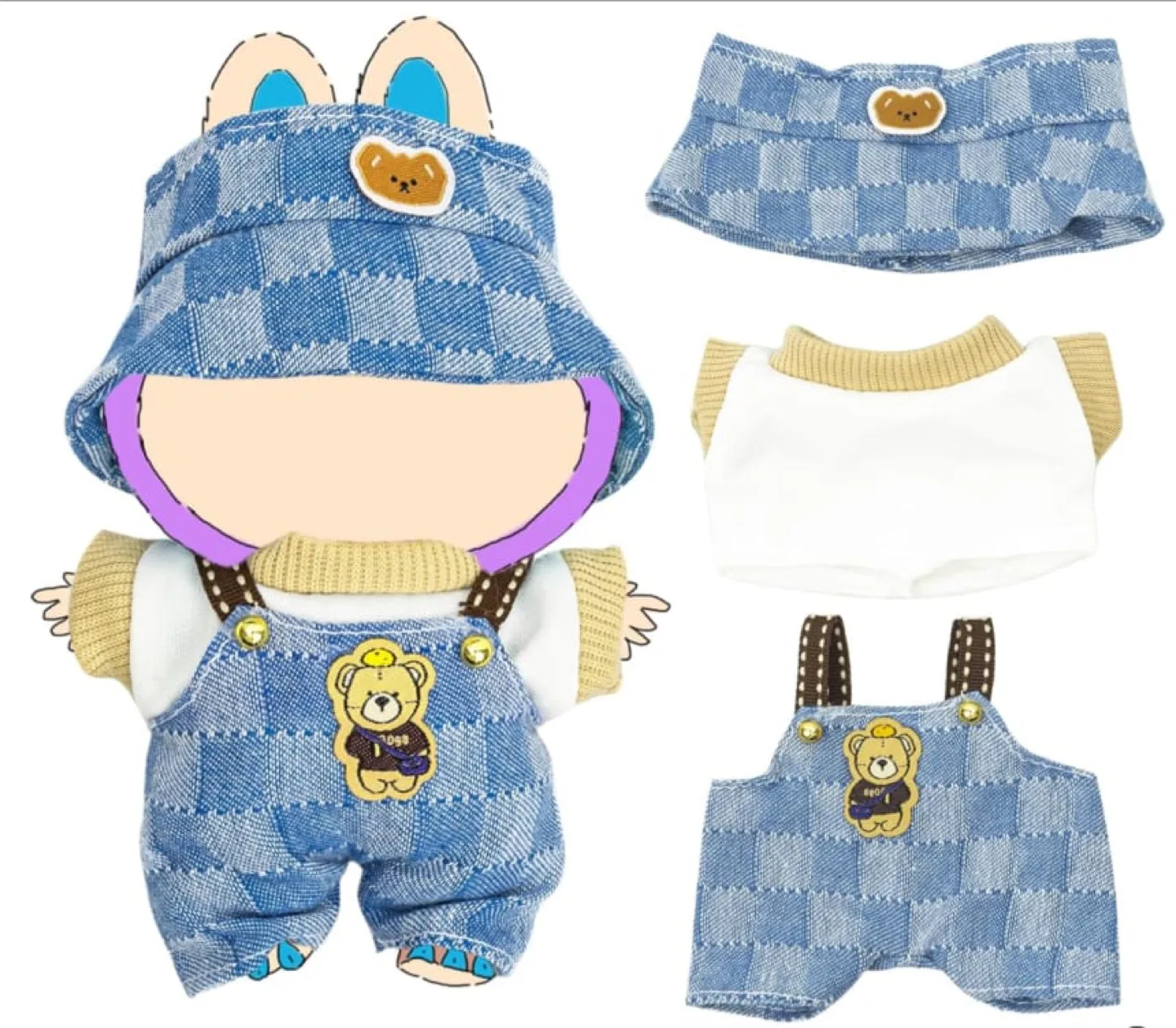 Labubu doll set clothes thumbnail