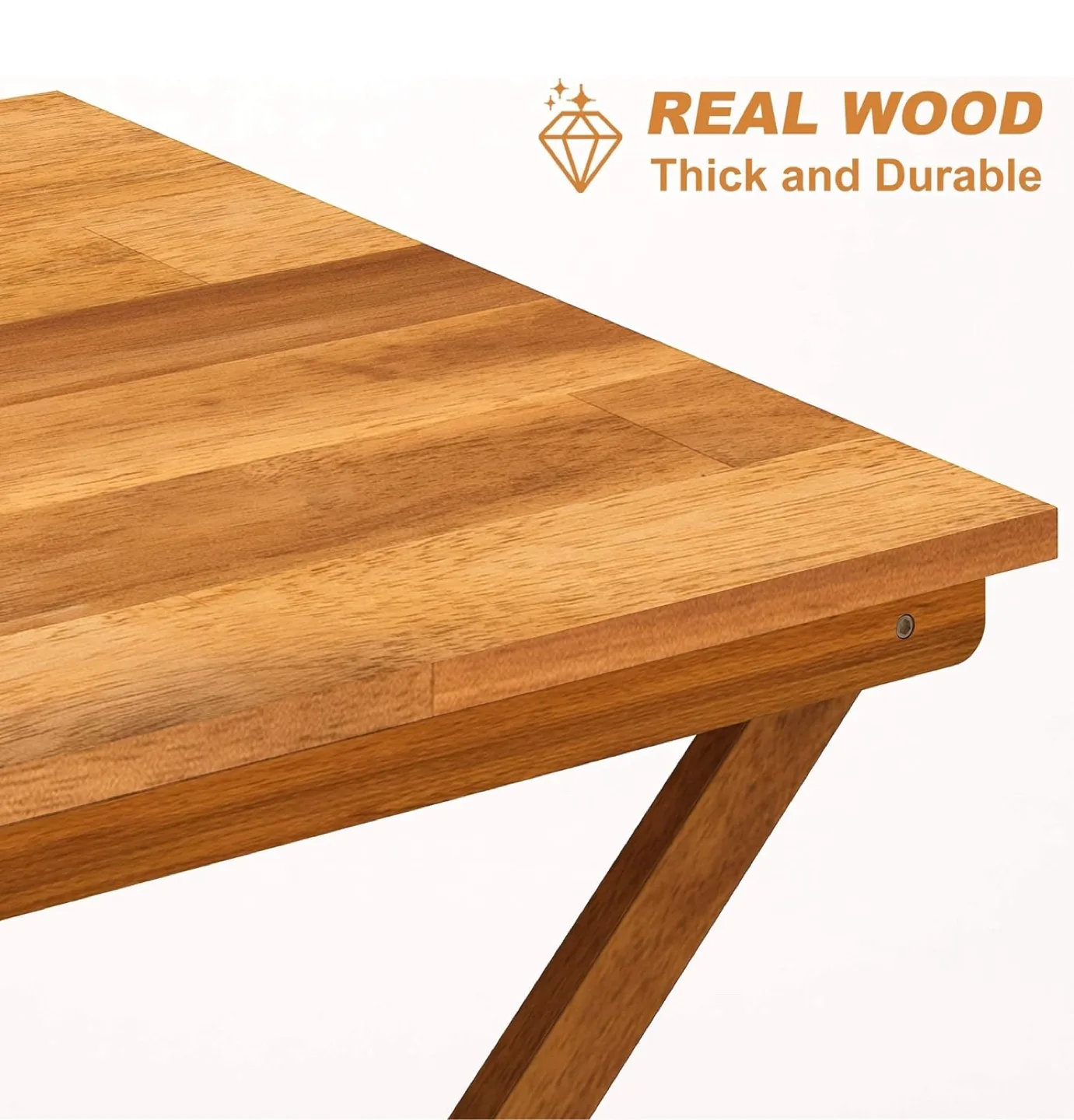 Folding Wooden Table - 29 inch square image indicator(4)