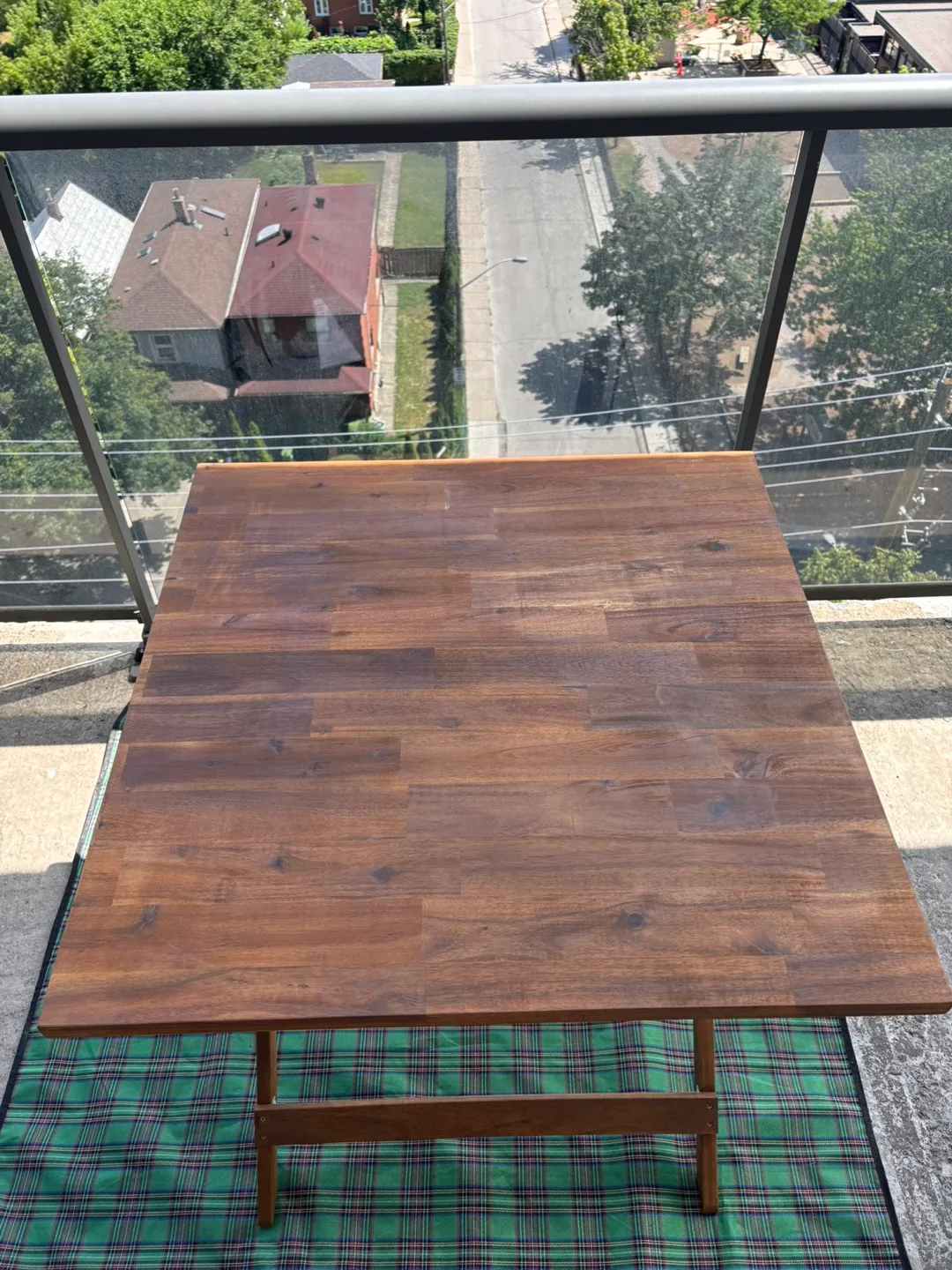 Folding Wooden Table - 29 inch square image indicator(2)