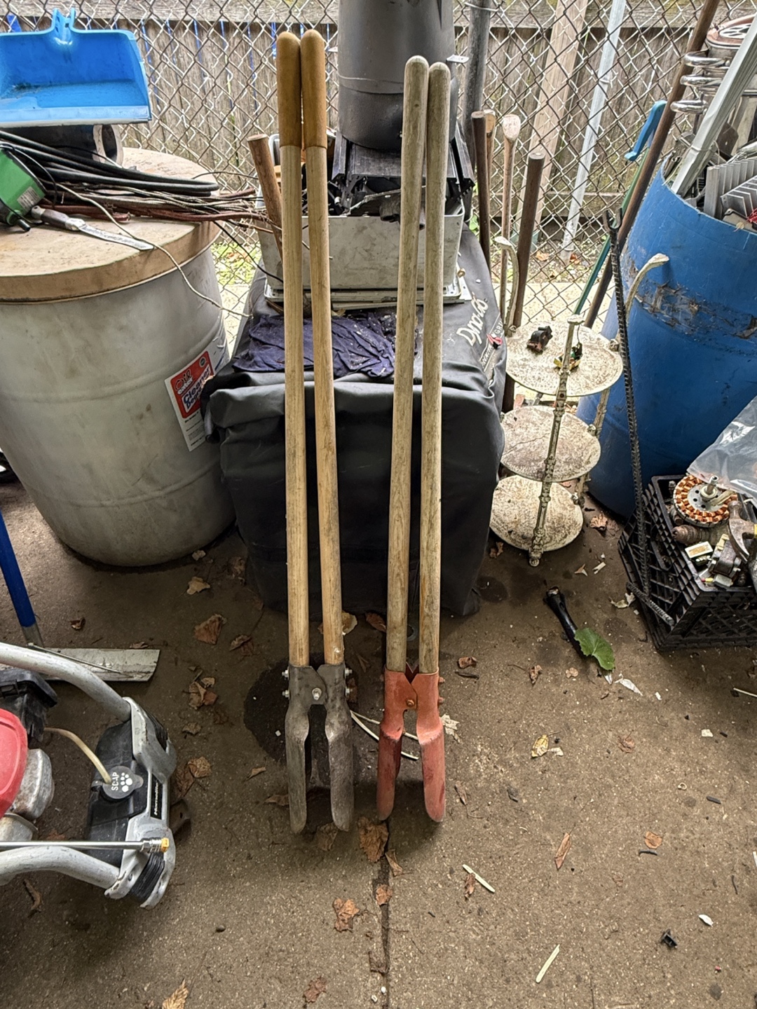 Two Manual Post Hole Diggers