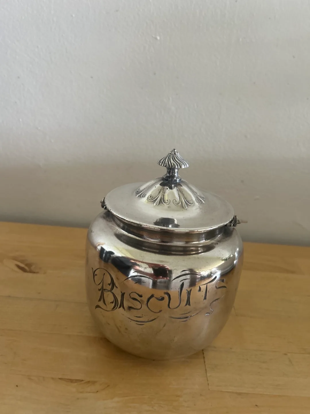 Vintage Silver Plated Biscuit Jar thumbnail