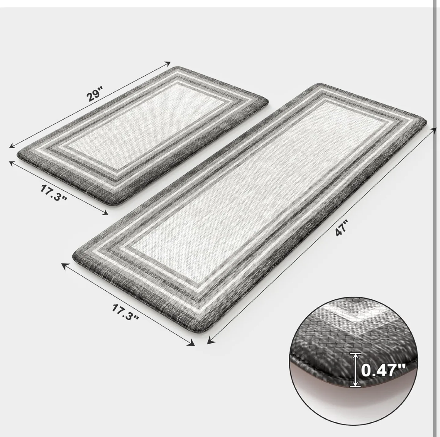 Anti-Fatigue Kitchen Mat Set, 2-Piece thumbnail