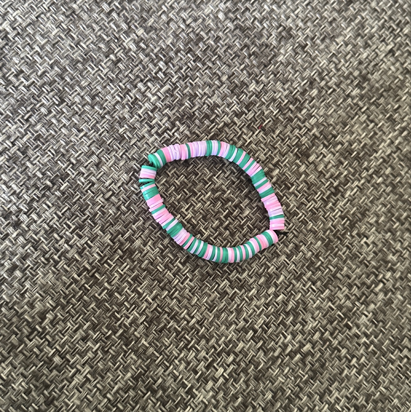Handmade Pink and Green Bracelet