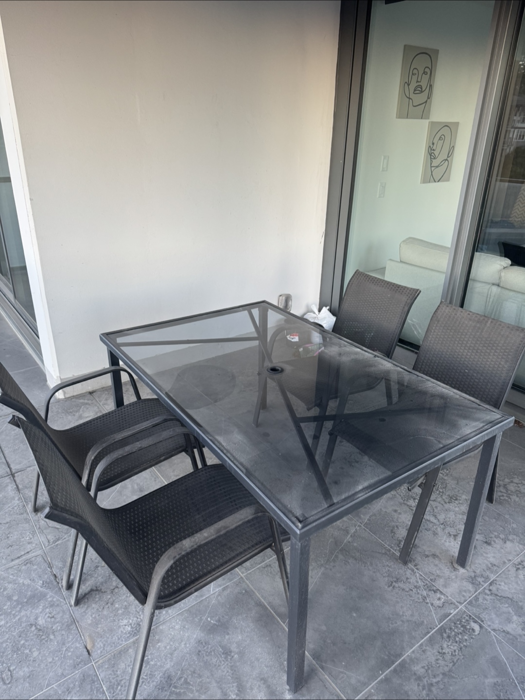 Outdoor Dining Set - Table & 4 Chairs
