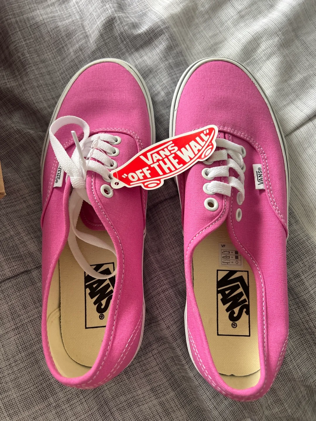 Vans Authentic Pink Canvas Shoes thumbnail