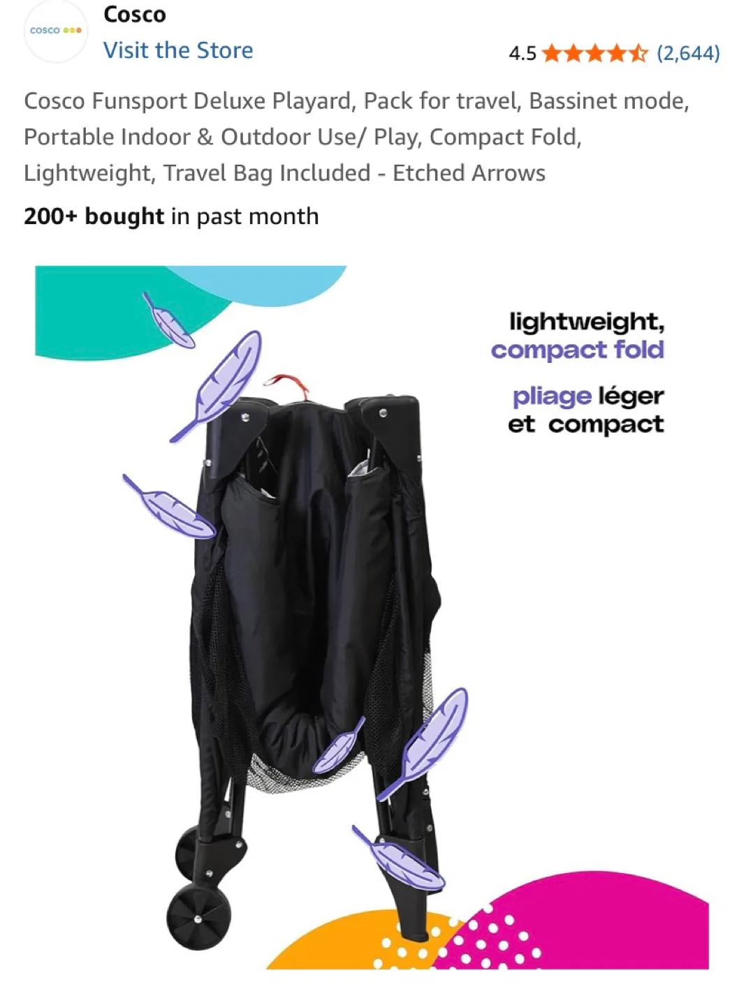 Cosco FunSport Deluxe Playard - Arrows image indicator(3)