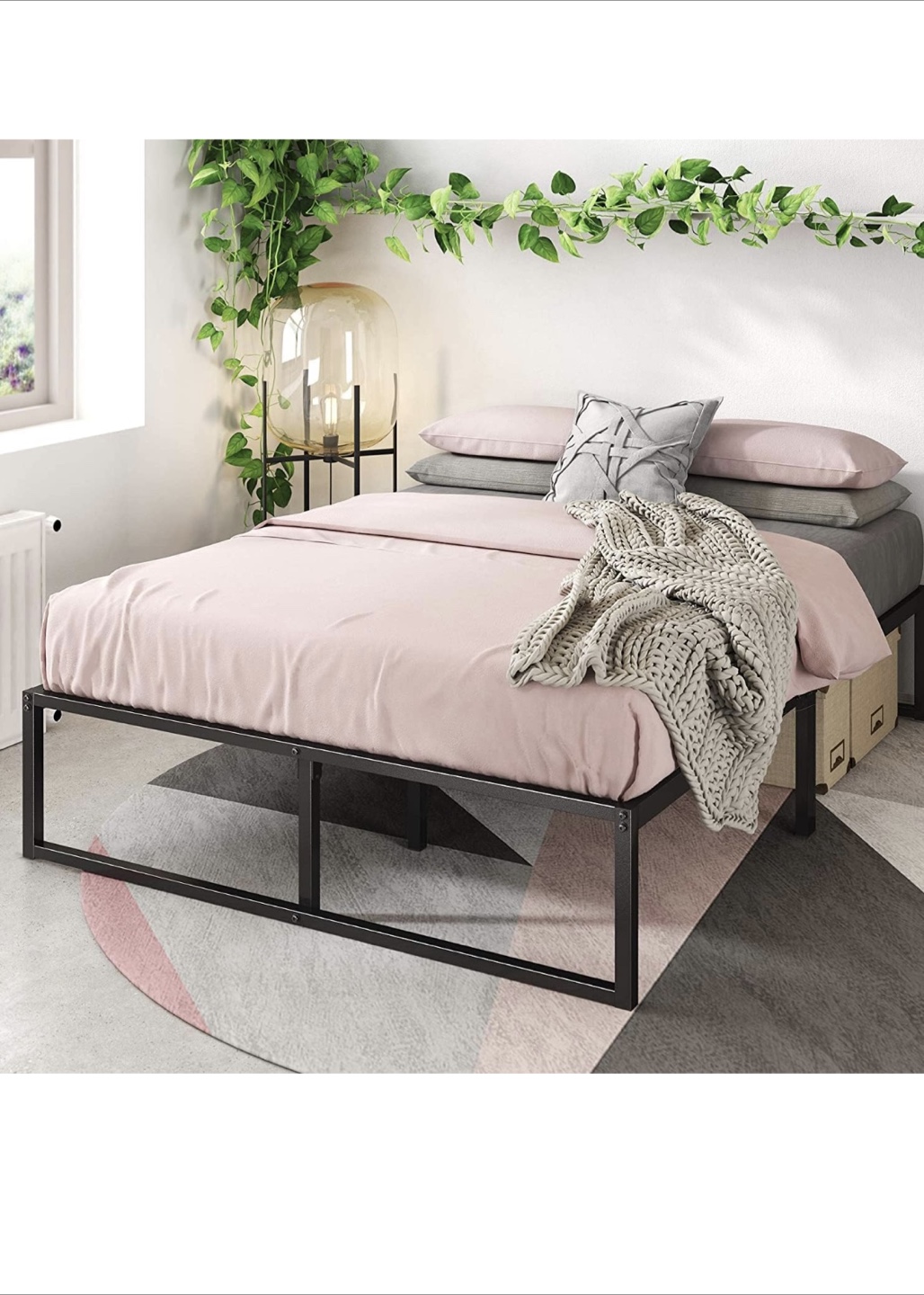 Zinus Lorelei 14 Inch Metal Platform Bed Frame - Queen - photo 5