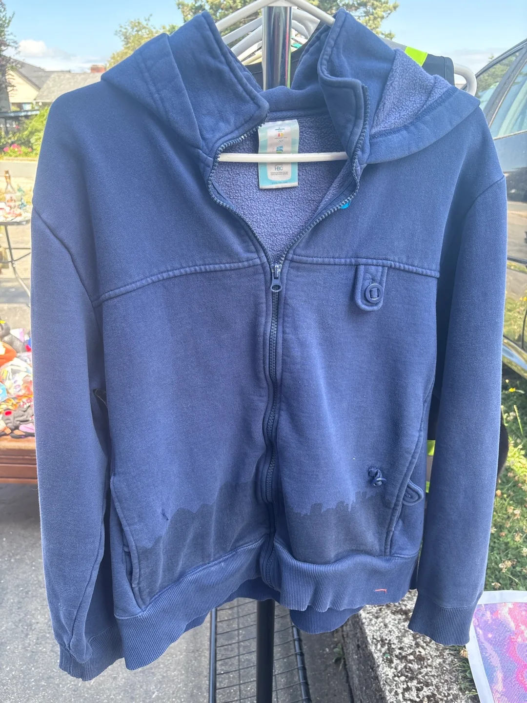 Zip Hoodie - Blue medium thumbnail