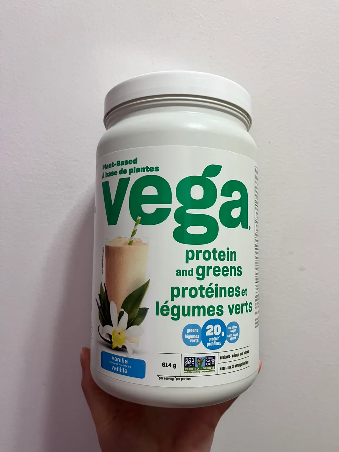 NEW UNOPENED Vega Protein and Greens Powder - Vanilla thumbnail