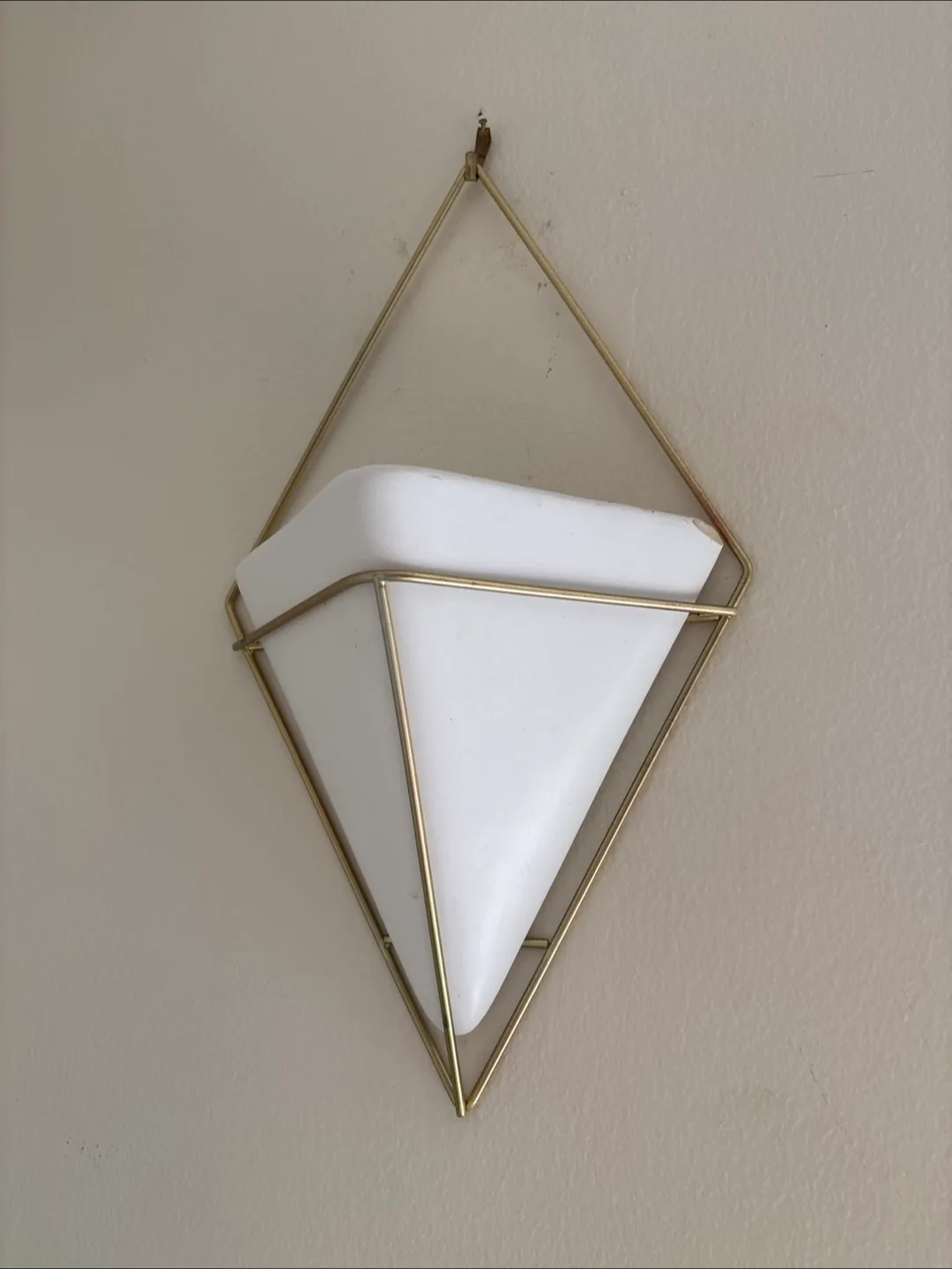 CB2 - Wall Planter - Gold & White (Set of 2) image indicator(2)