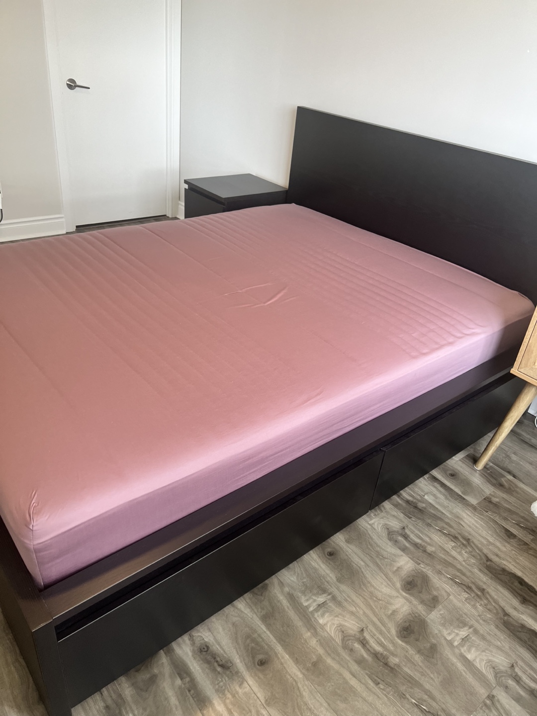 IKEA Bed Set (Queen Bed + Storage + Nightstands) + IKEA Mattress