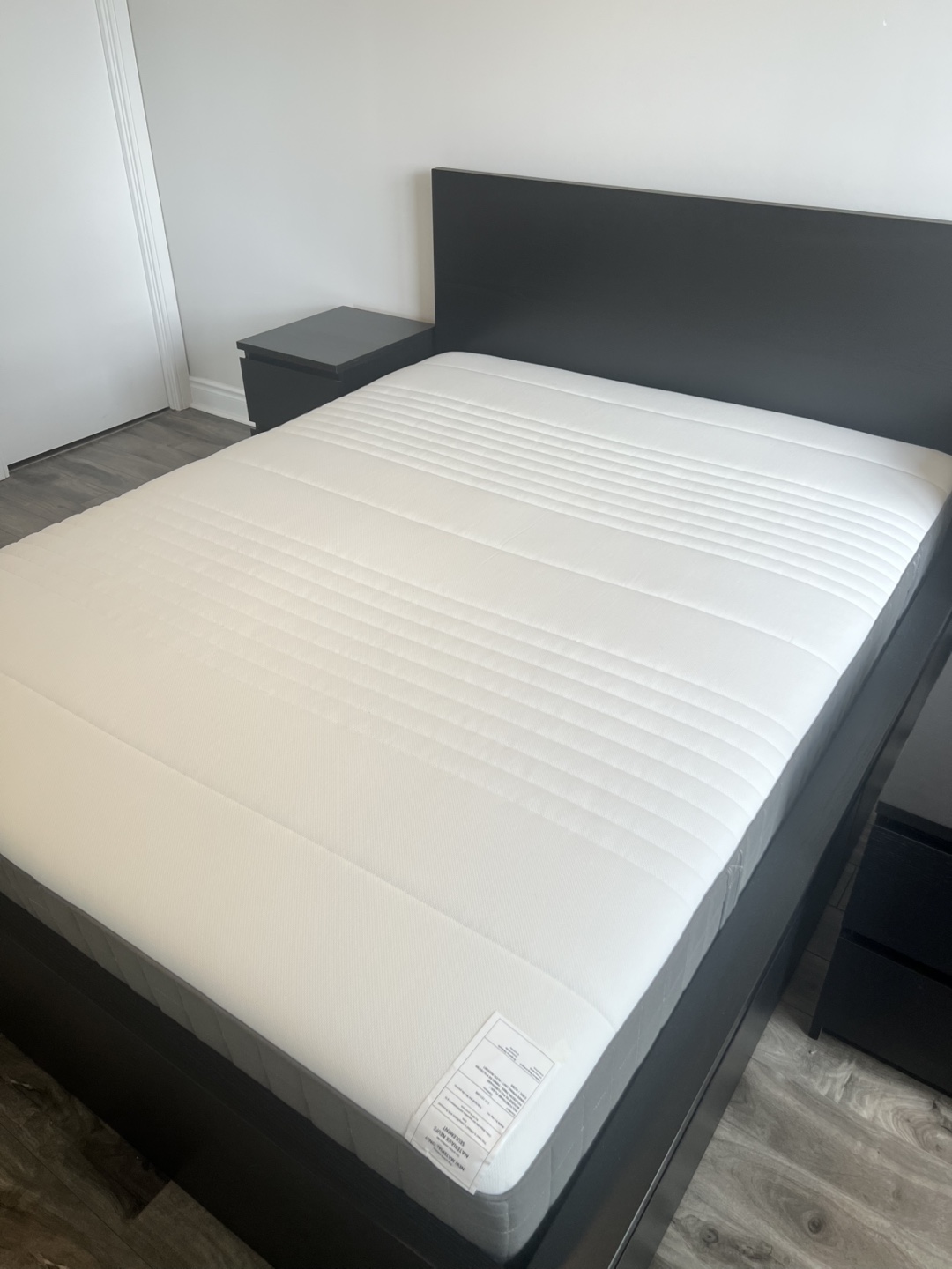 IKEA Bed Set (Queen Bed + Storage + Nightstands) + IKEA Mattress - photo 4