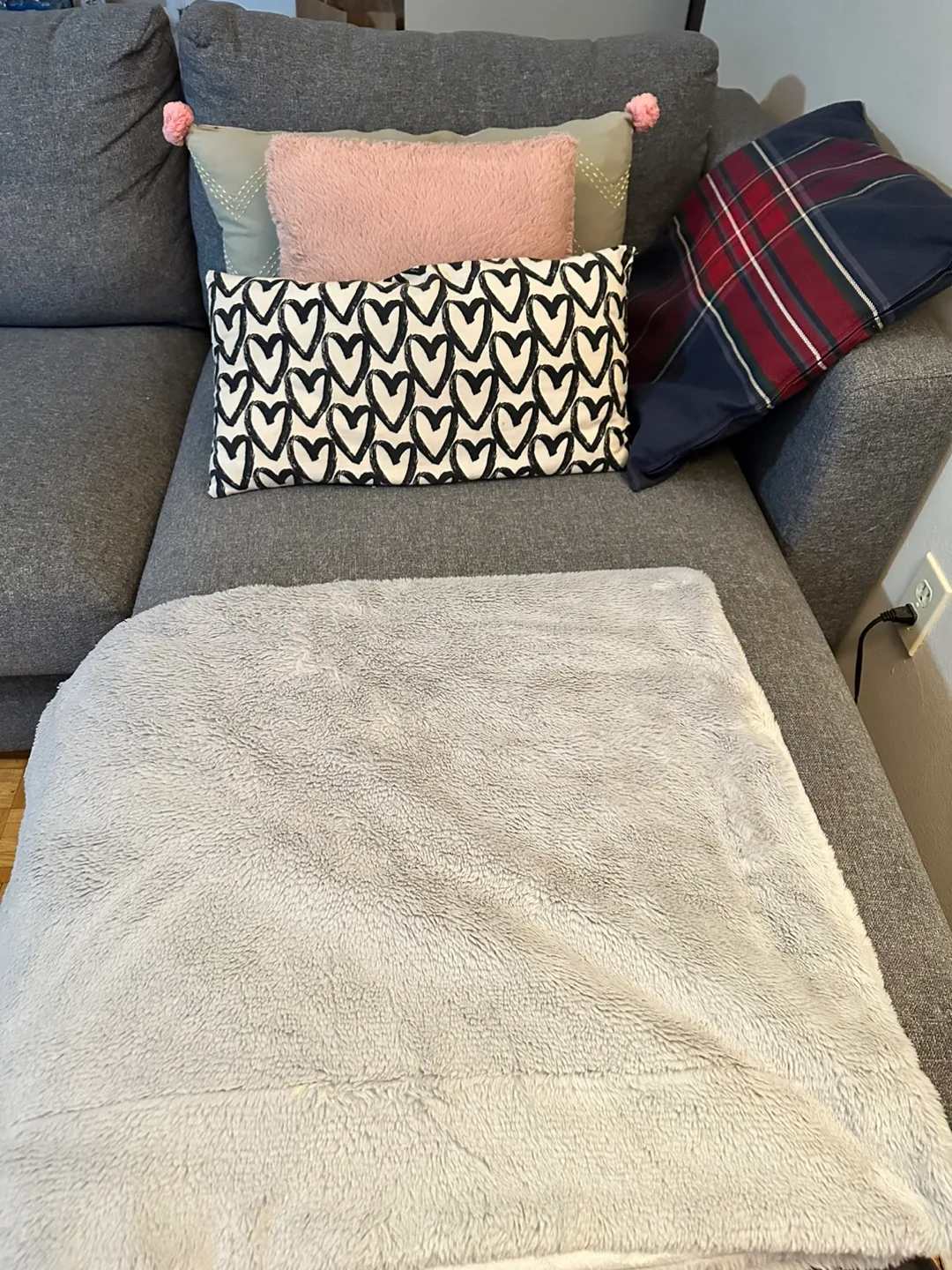 IKEA Finnala Sectional Sofa + New Extra Cover + Coffee Table image indicator(2)