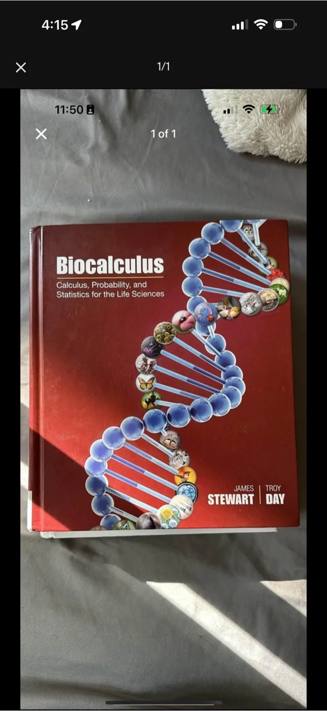 Biocalculus by James Stewart & Troy Day thumbnail