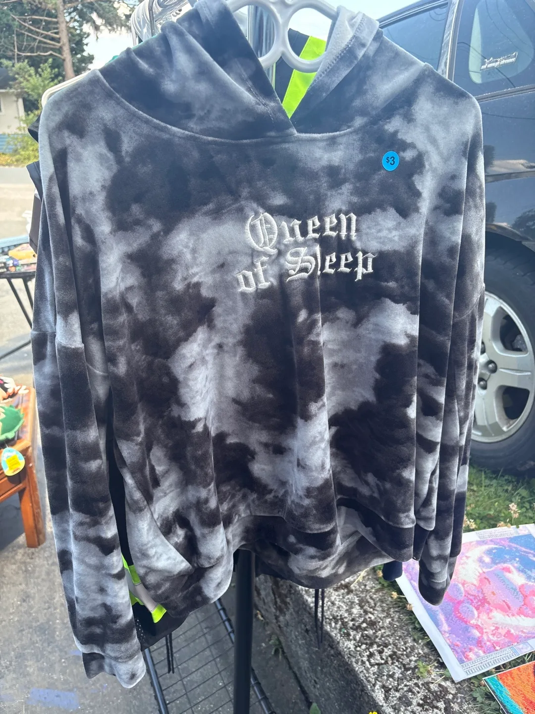 Queen of Sleep Tie Dye Hoodie size medium thumbnail