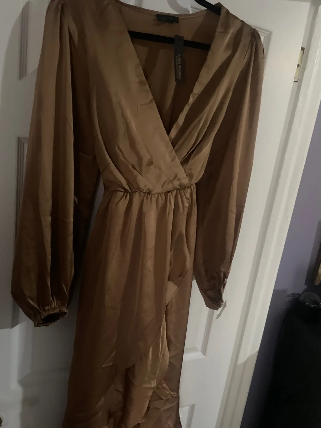 🥕 Miss Avenue Brown Dress - Size S thumbnail