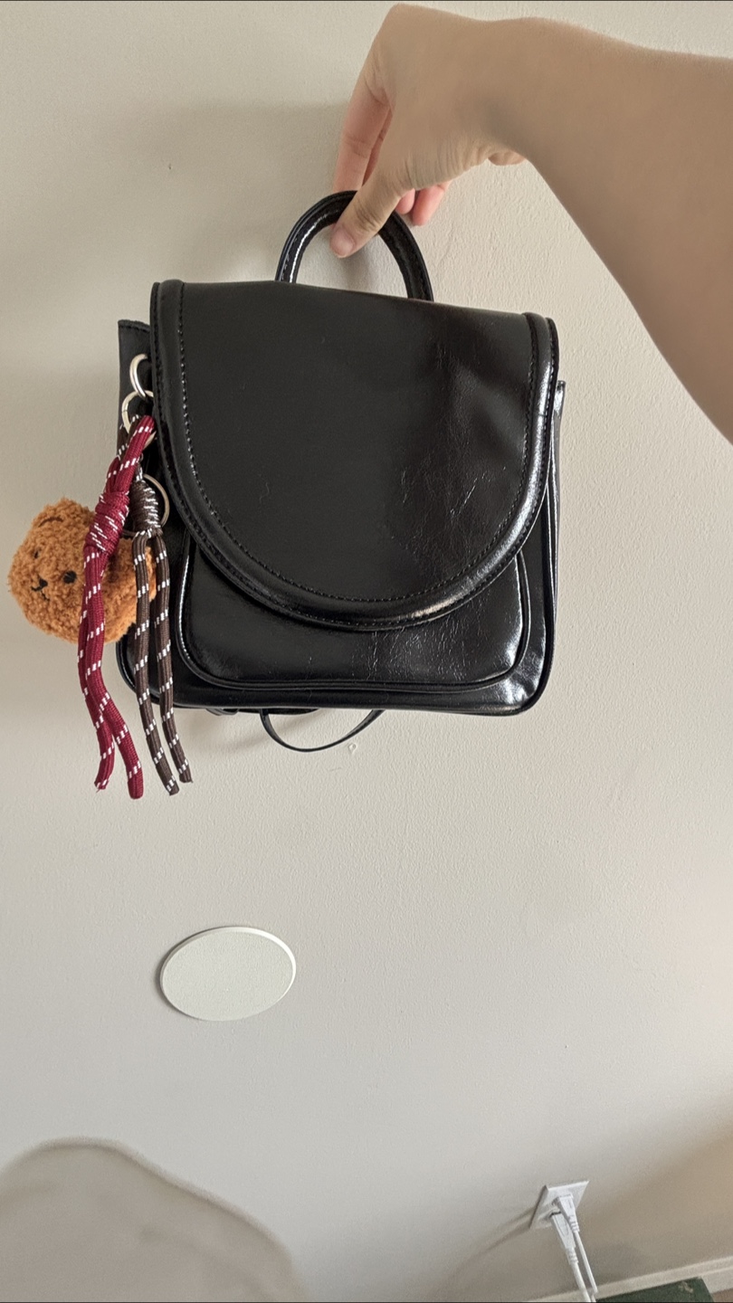Black Mini Backpack