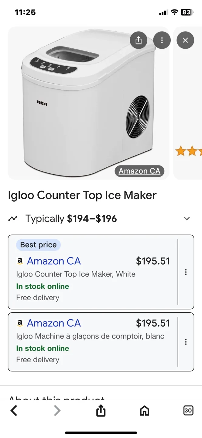 Igloo Counter Top Ice Maker thumbnail