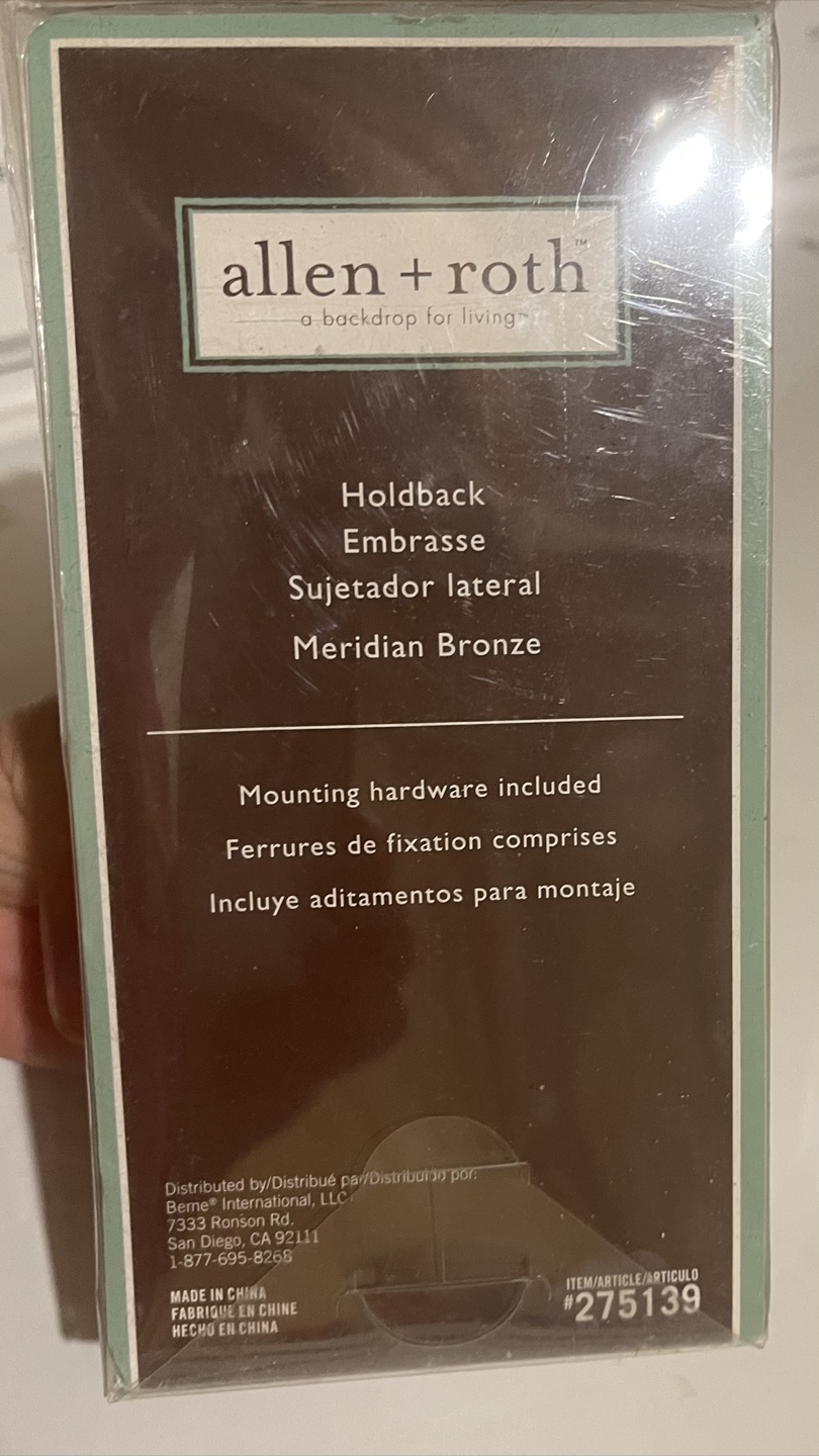 🇨🇦 Brand new Allen + Roth Meridian Bronze Holdback - New in Box - photo 3