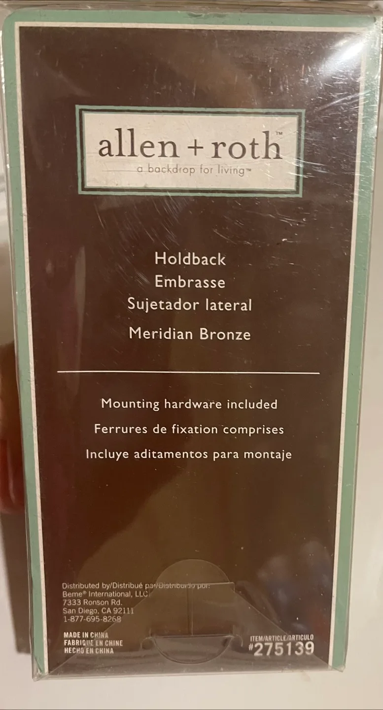 🇨🇦 Brand new Allen + Roth Meridian Bronze Holdback - New in Box image indicator(7)