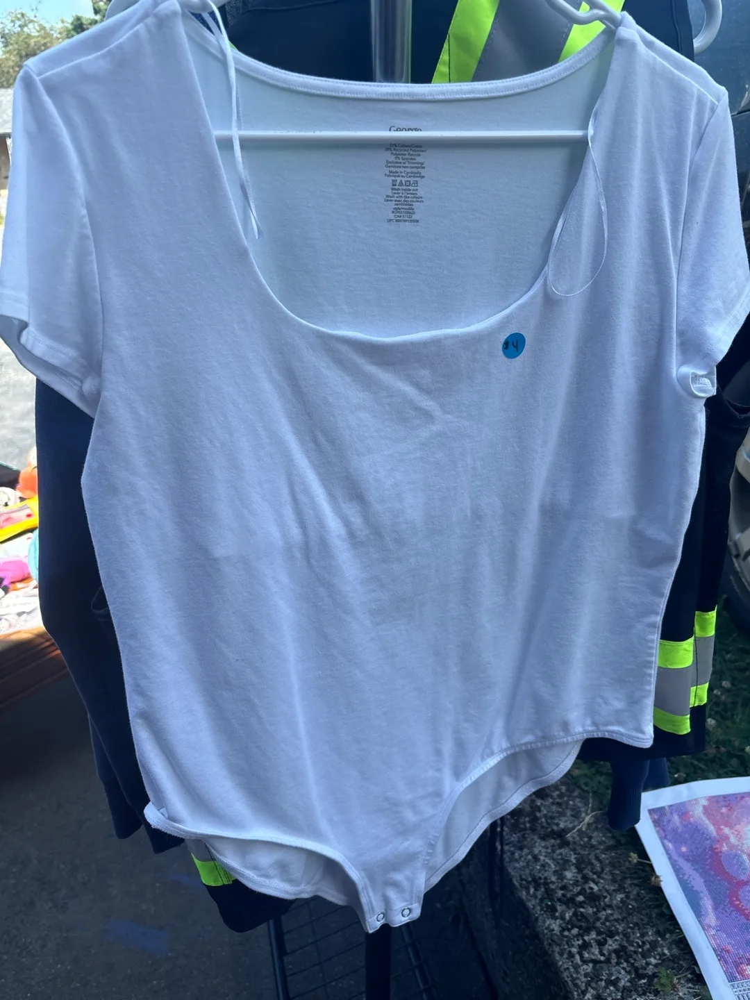 George White Bodysuit - Size xxl thumbnail