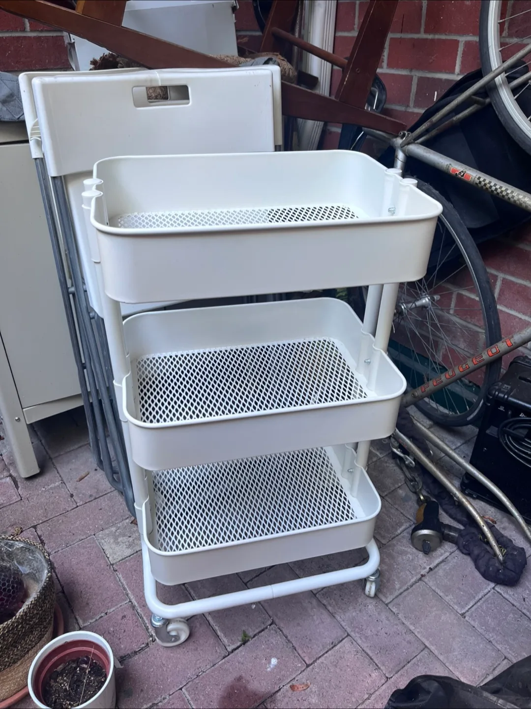 IKEA Raskog Utility Cart - White thumbnail
