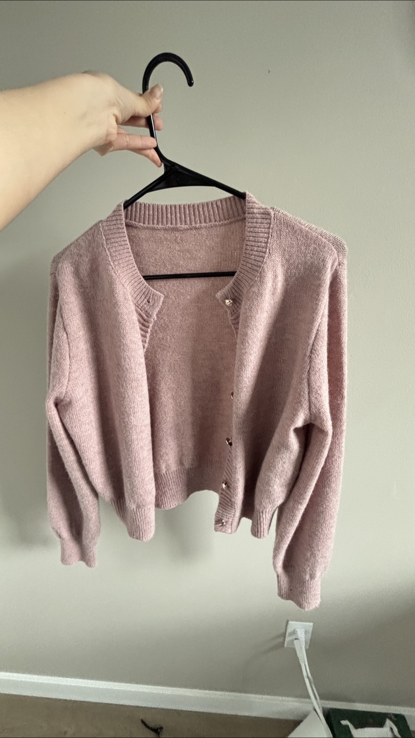 Pink Knit Cardigan - photo 3