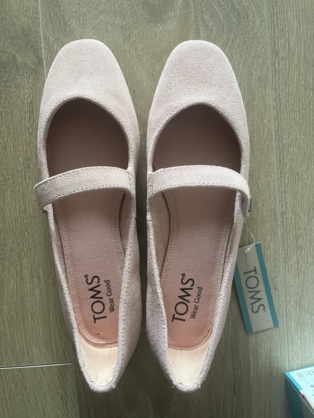 TOMS Bianca Pale Rose Suede Flats - Women's Size 6.5 image indicator(2)