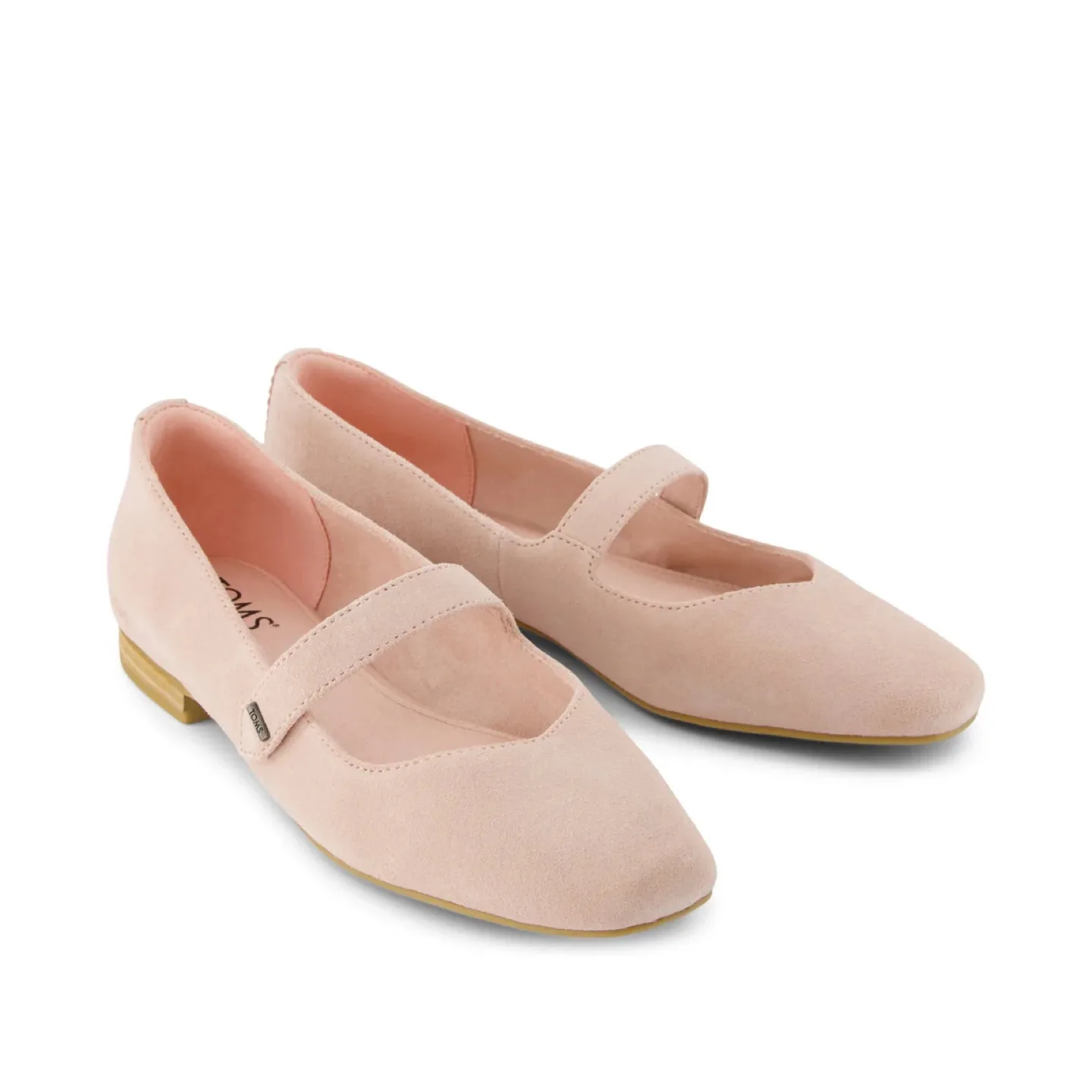 TOMS Bianca Pale Rose Suede Flats - Women's Size 6.5 thumbnail