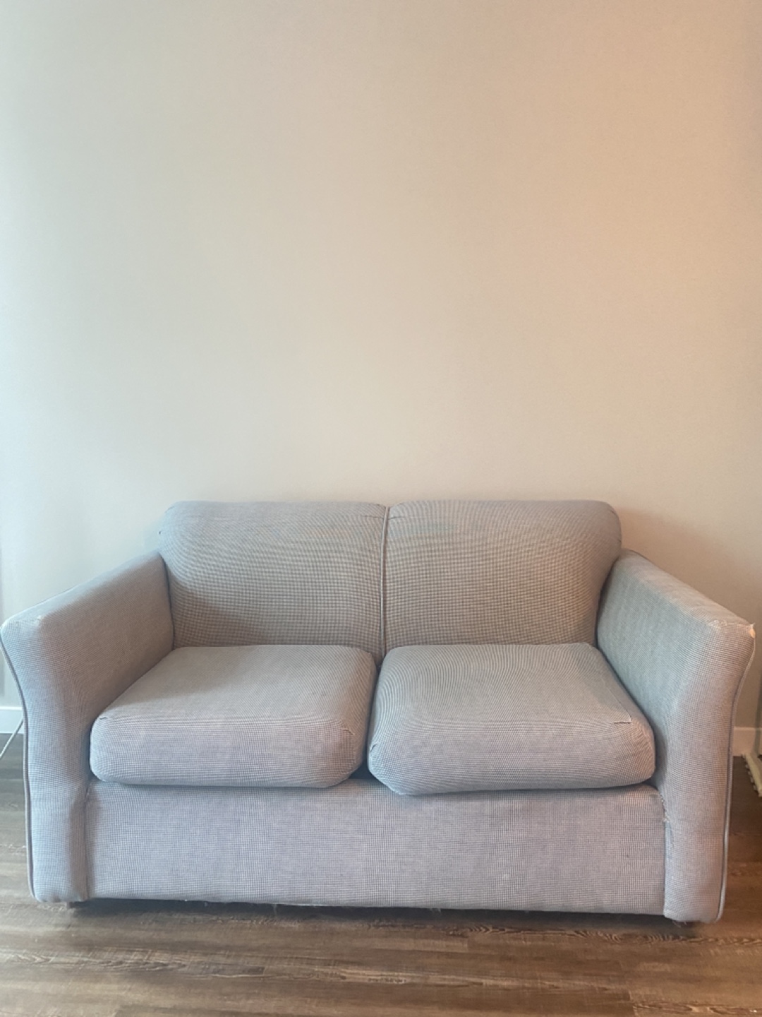 Loveseat Sofa / Couch - Blue Gray Pattern