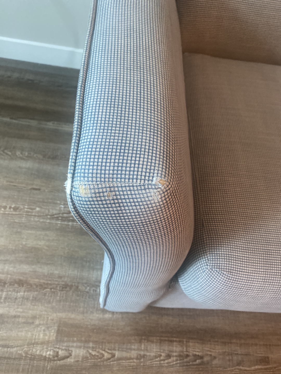 Loveseat Sofa / Couch - Blue Gray Pattern - photo 2