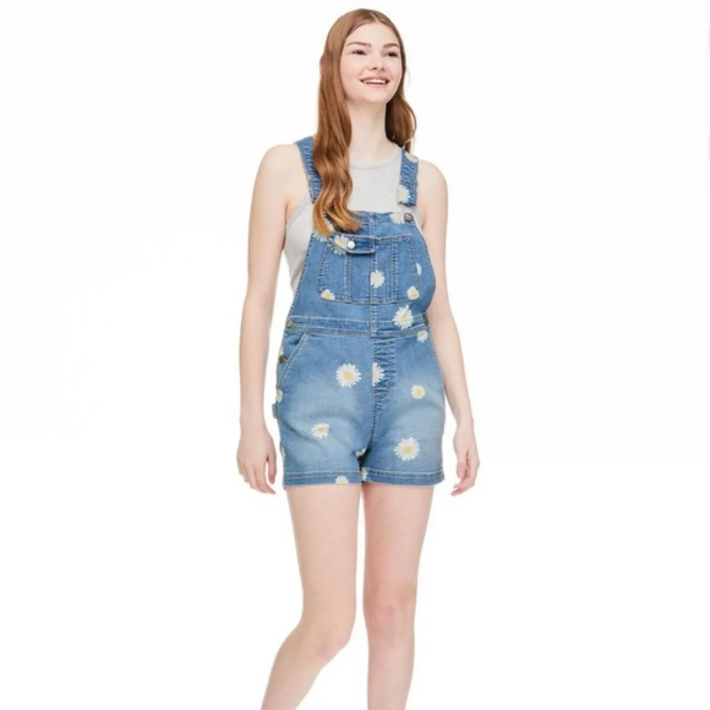 Design Lab Daisy Denim Overalls - Size XL thumbnail