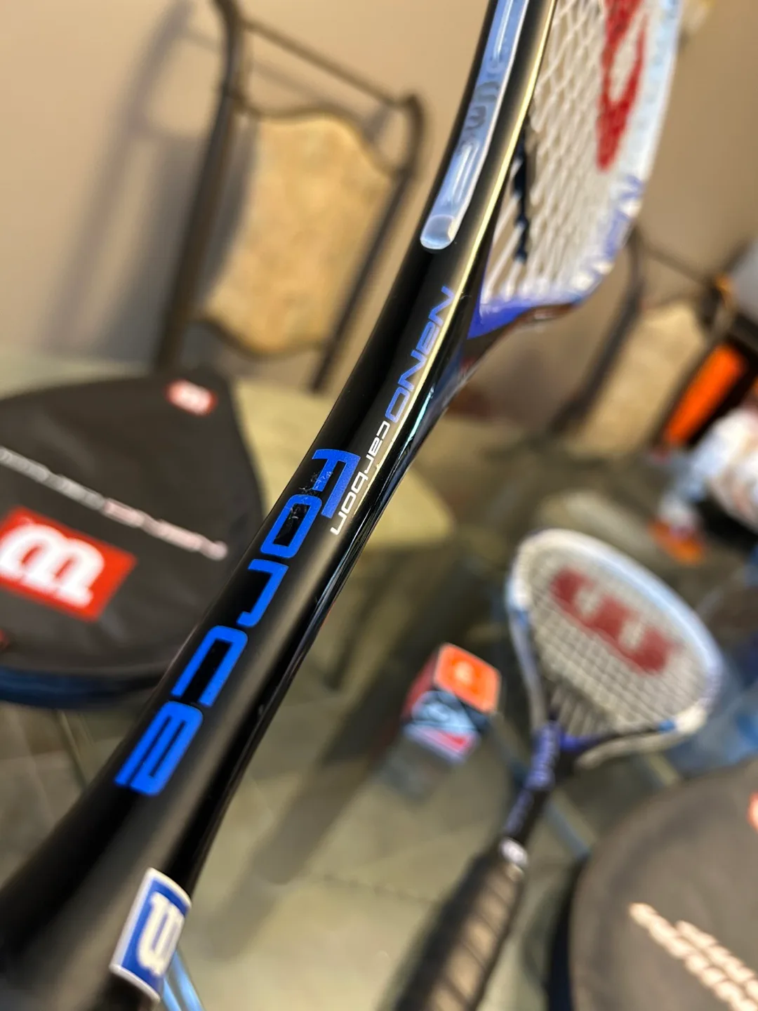 New Wilson Nano Carbon Force Squash Rackets image indicator(6)