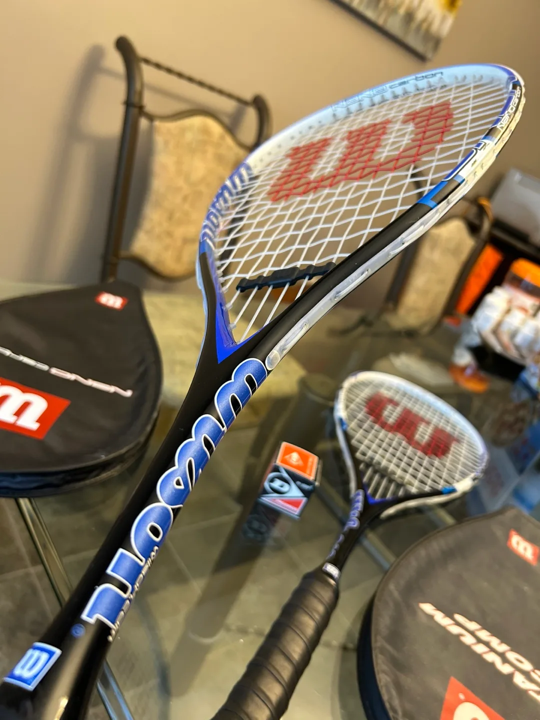 New Wilson Nano Carbon Force Squash Rackets image indicator(5)