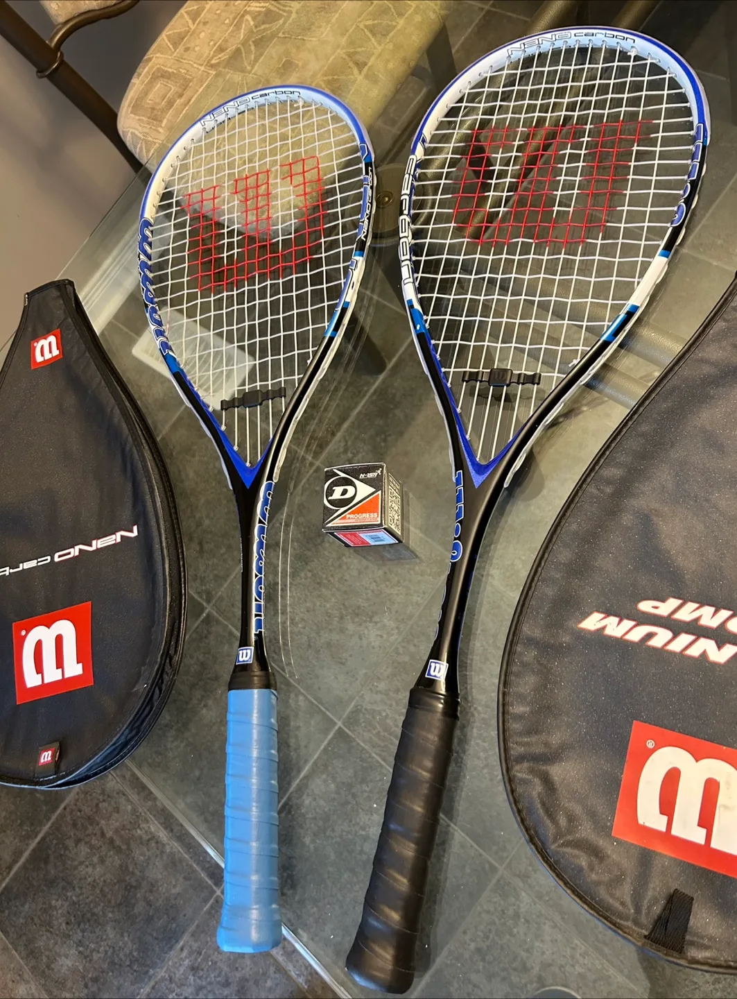 New Wilson Nano Carbon Force Squash Rackets image indicator(2)