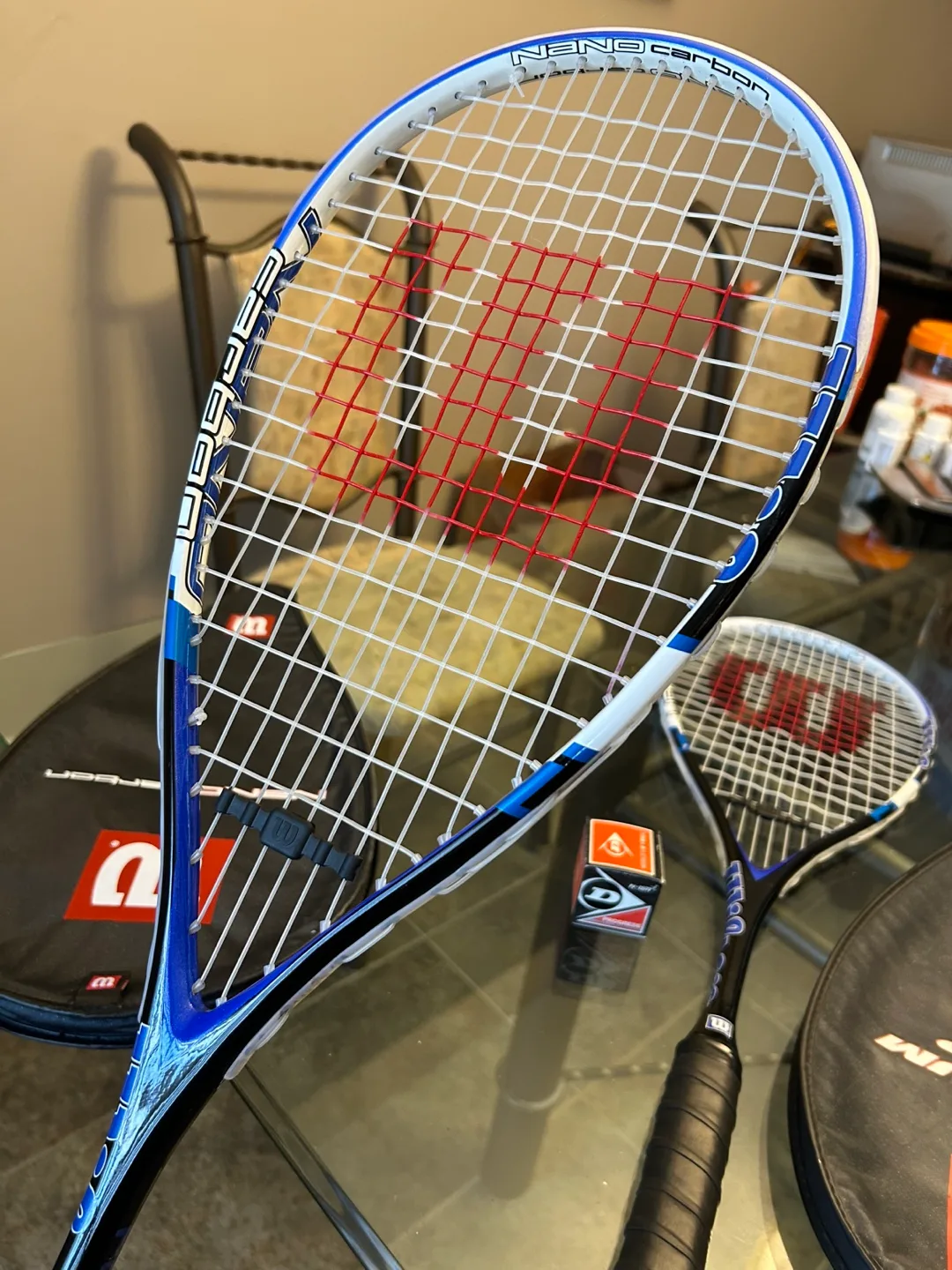 New Wilson Nano Carbon Force Squash Rackets image indicator(7)