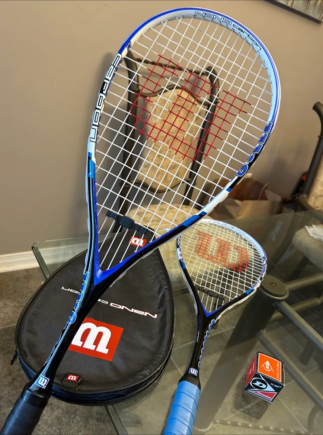 New Wilson Nano Carbon Force Squash Rackets image indicator(10)