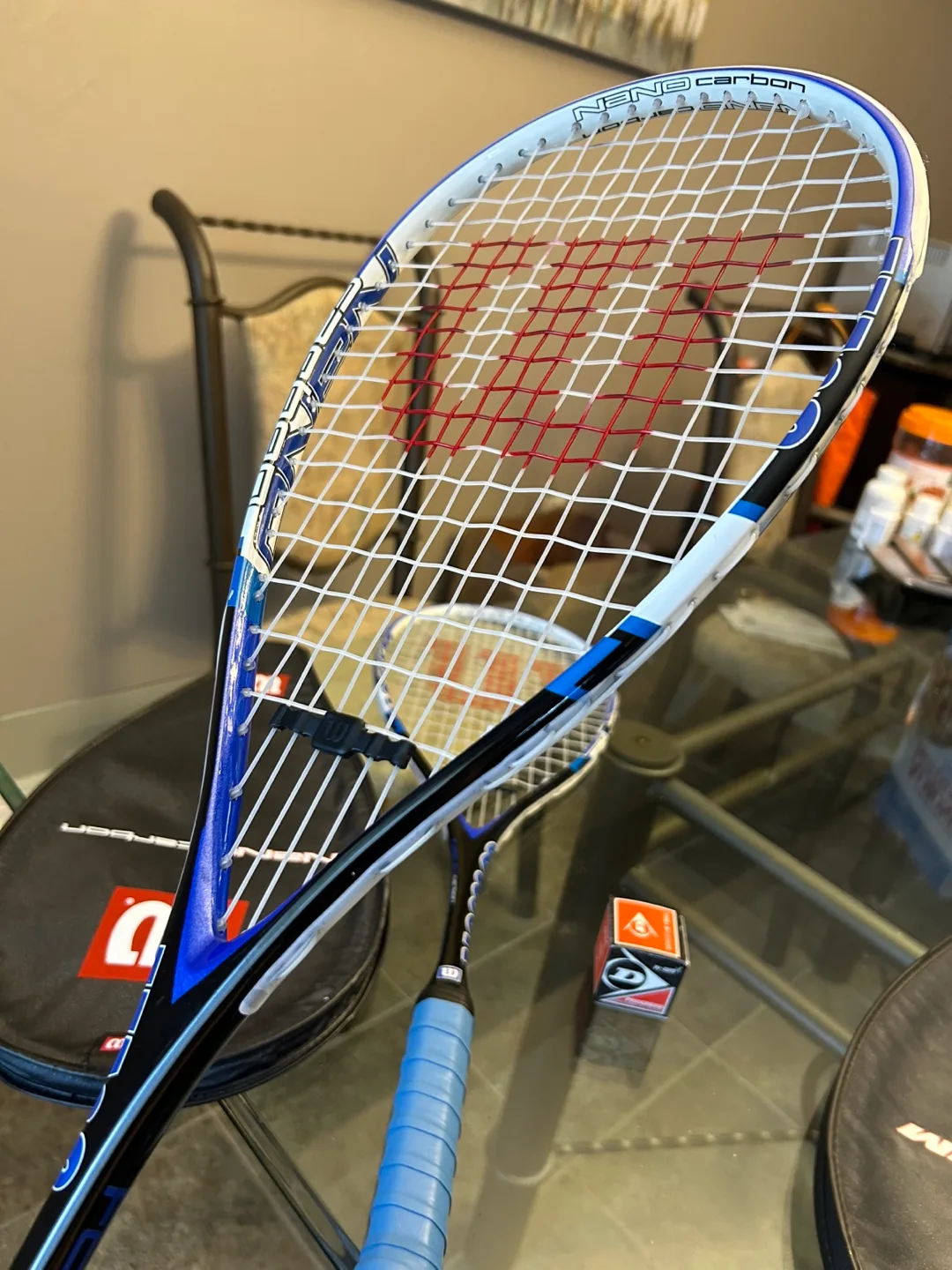 New Wilson Nano Carbon Force Squash Rackets image indicator(8)