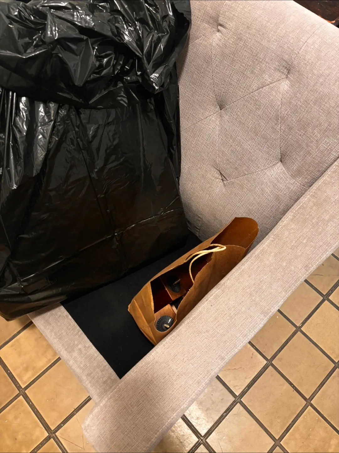 Comfortable Armchair - grey Fabric thumbnail