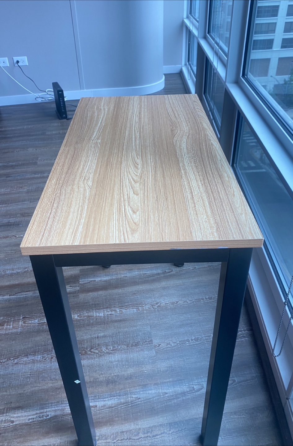 Wood Top Black Table / Desk - photo 3