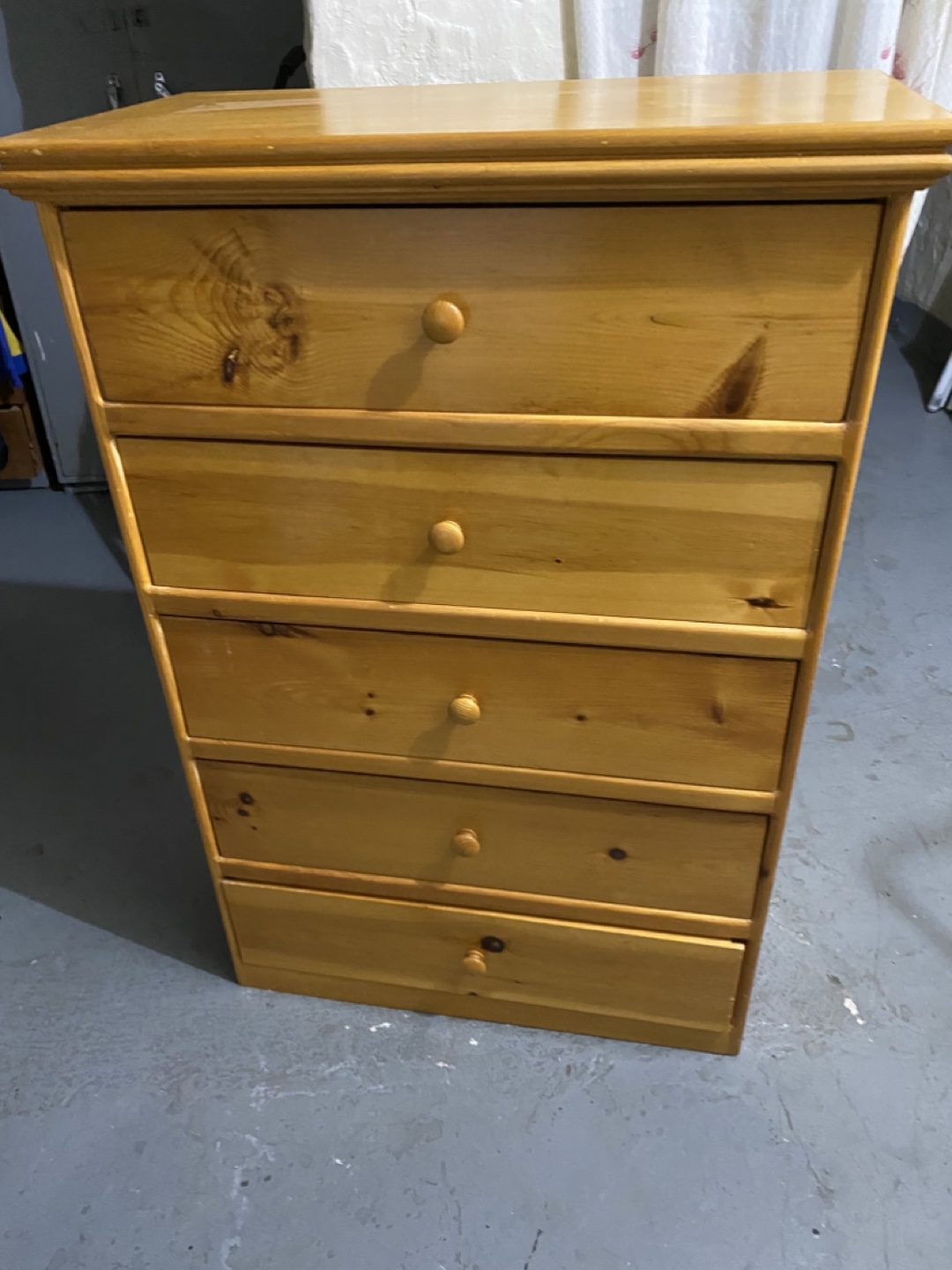 Wooden 5-Drawer Dresser - photo 4
