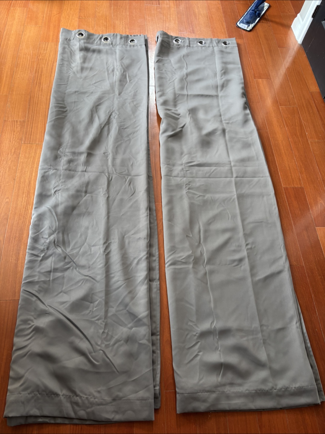 Grey Blackout Curtains - Set of Two - photo 2