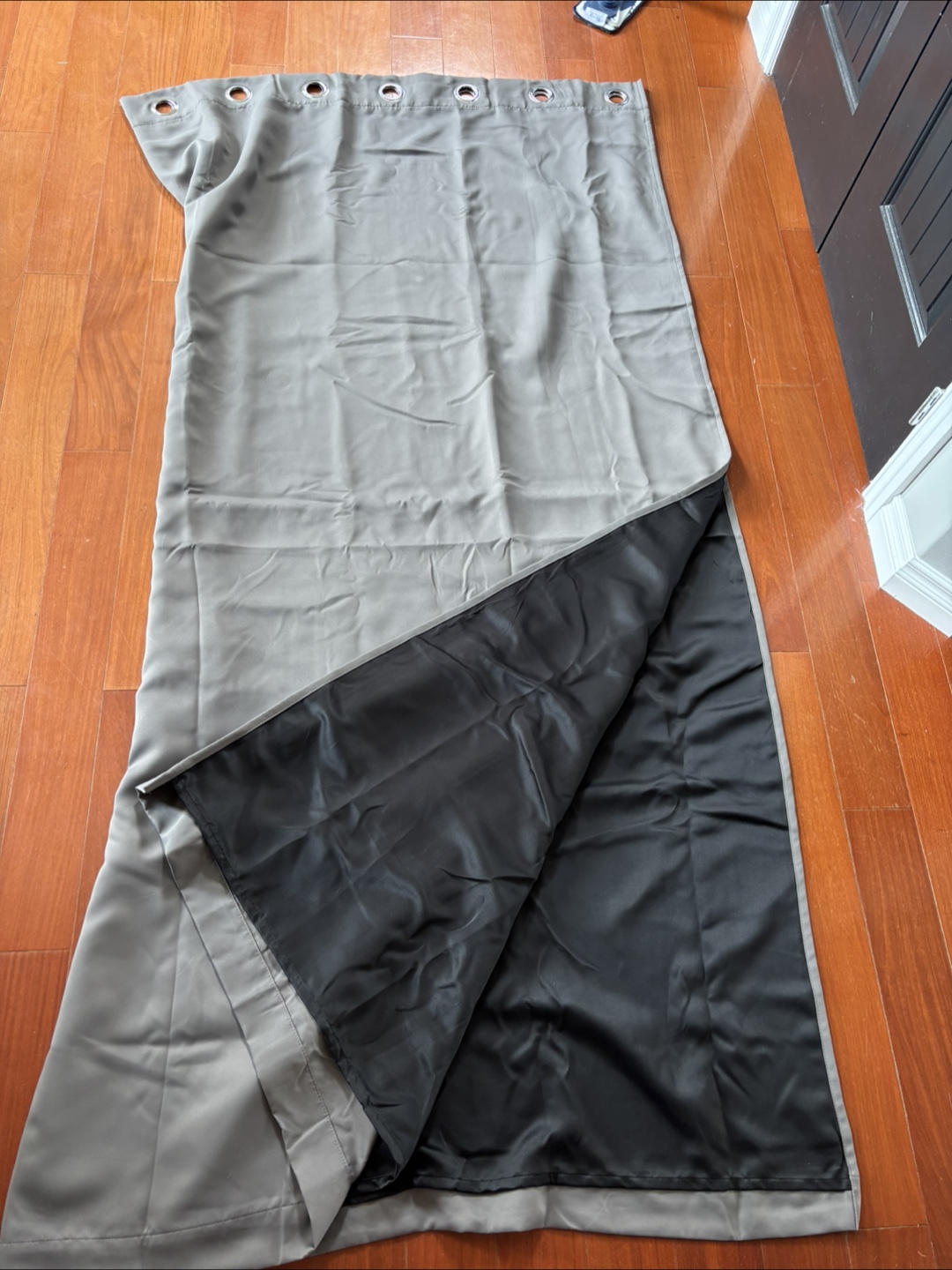 Grey Blackout Curtains - Set of Two