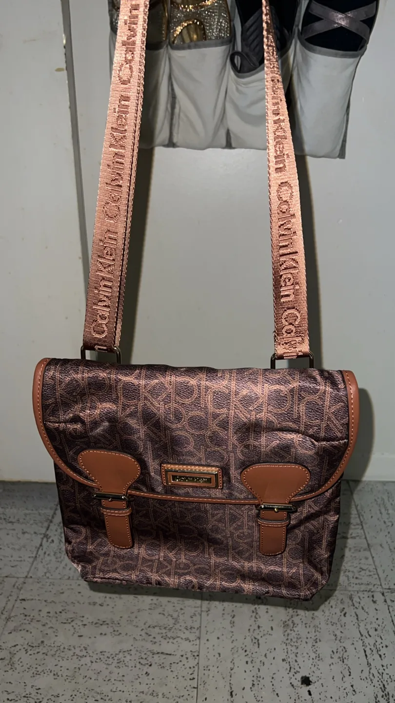 Calvin Klein Brown Satchel Bag thumbnail