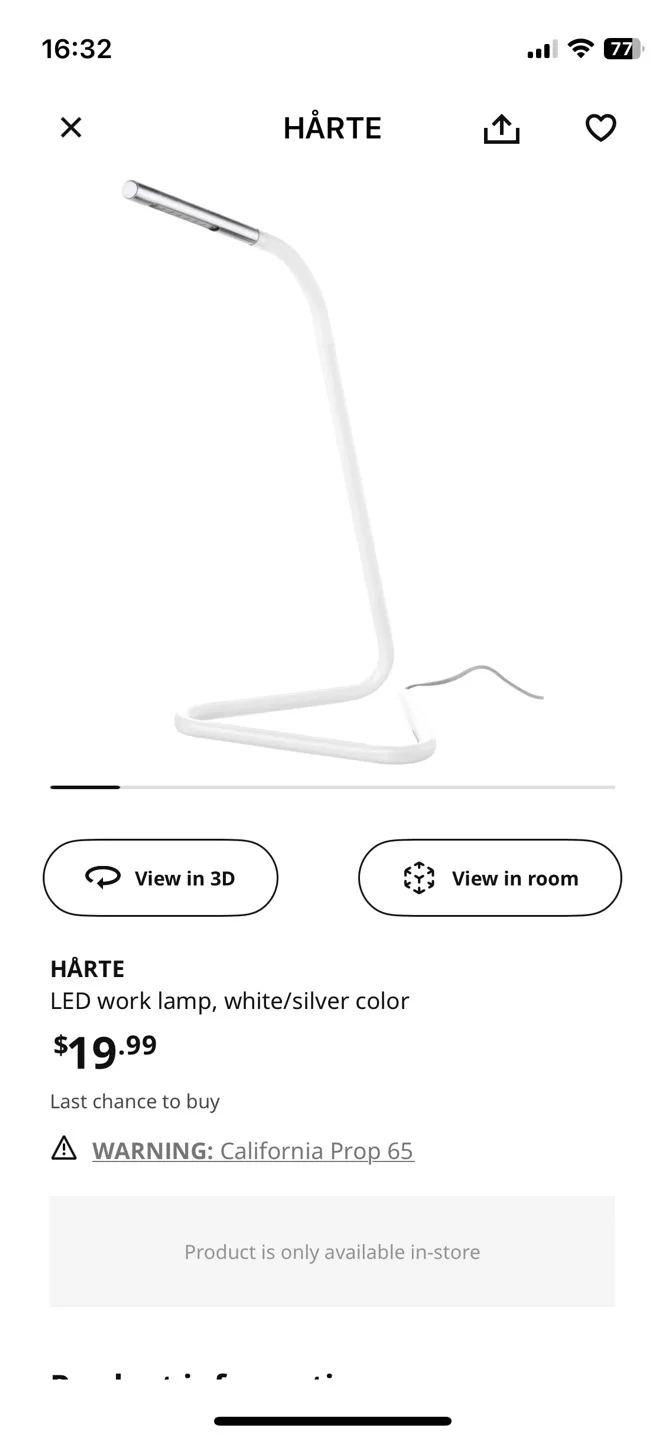 IKEA Desk lamp thumbnail