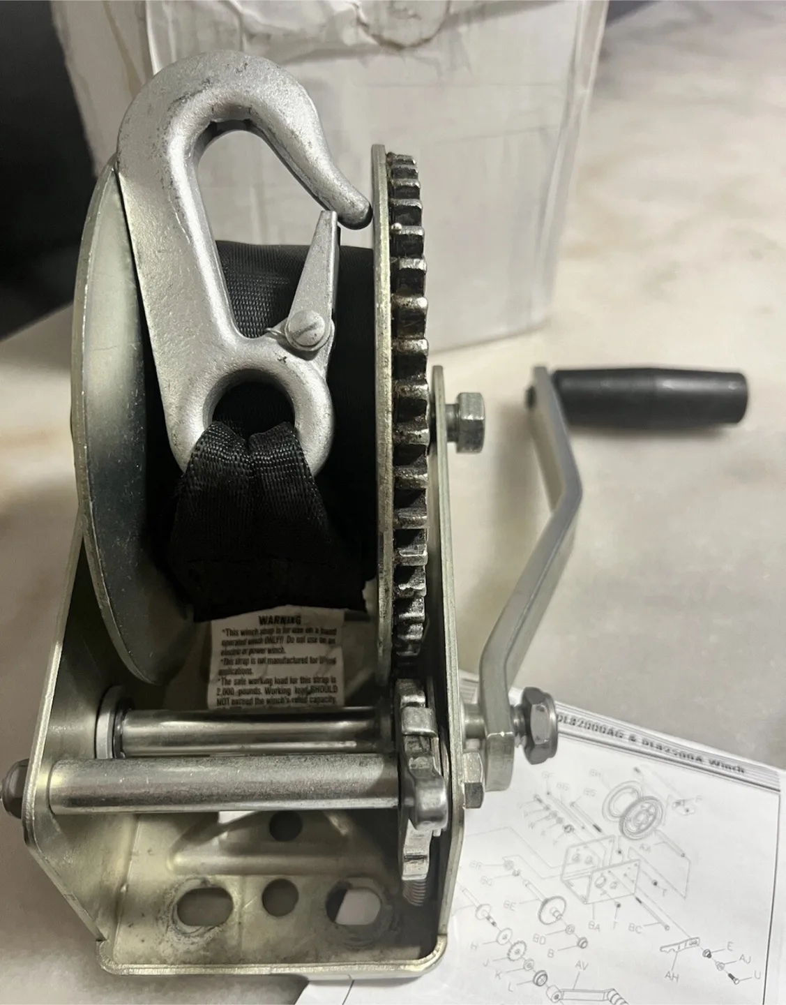 Fulton Single-Speed Trailer Winch, 1800 lbs Capacity image indicator(5)