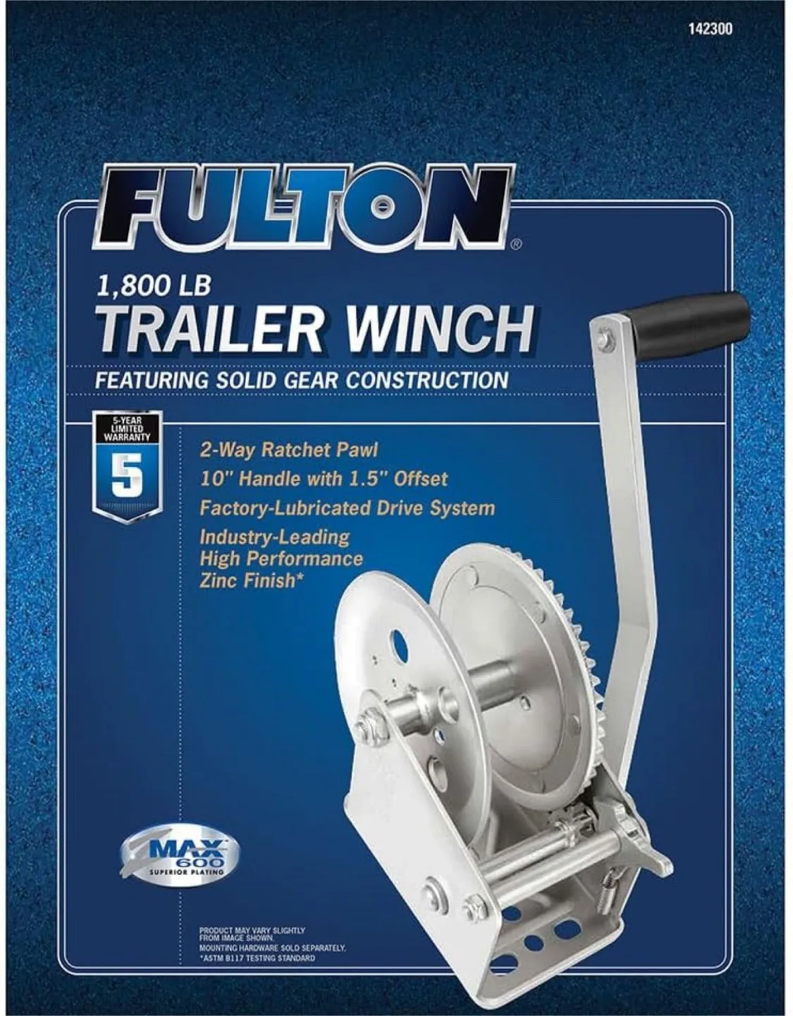 Fulton Single-Speed Trailer Winch, 1800 lbs Capacity image indicator(9)